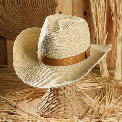 Cowboy-style straw hat, modern, beautiful shape, can be worn by both women and men, chic design, well ventilated, good price, available in different colors to choose fromหมวกสานทรงคาวบอย ทันสมัย ทรงสวย ใส่ได้ทั้งหญิงและชาย ดีไซน์สุดเก๋ ระบายอากาศได้ดี ราคาดี๊ดี มีแบบละสีให้ได้เลือก
